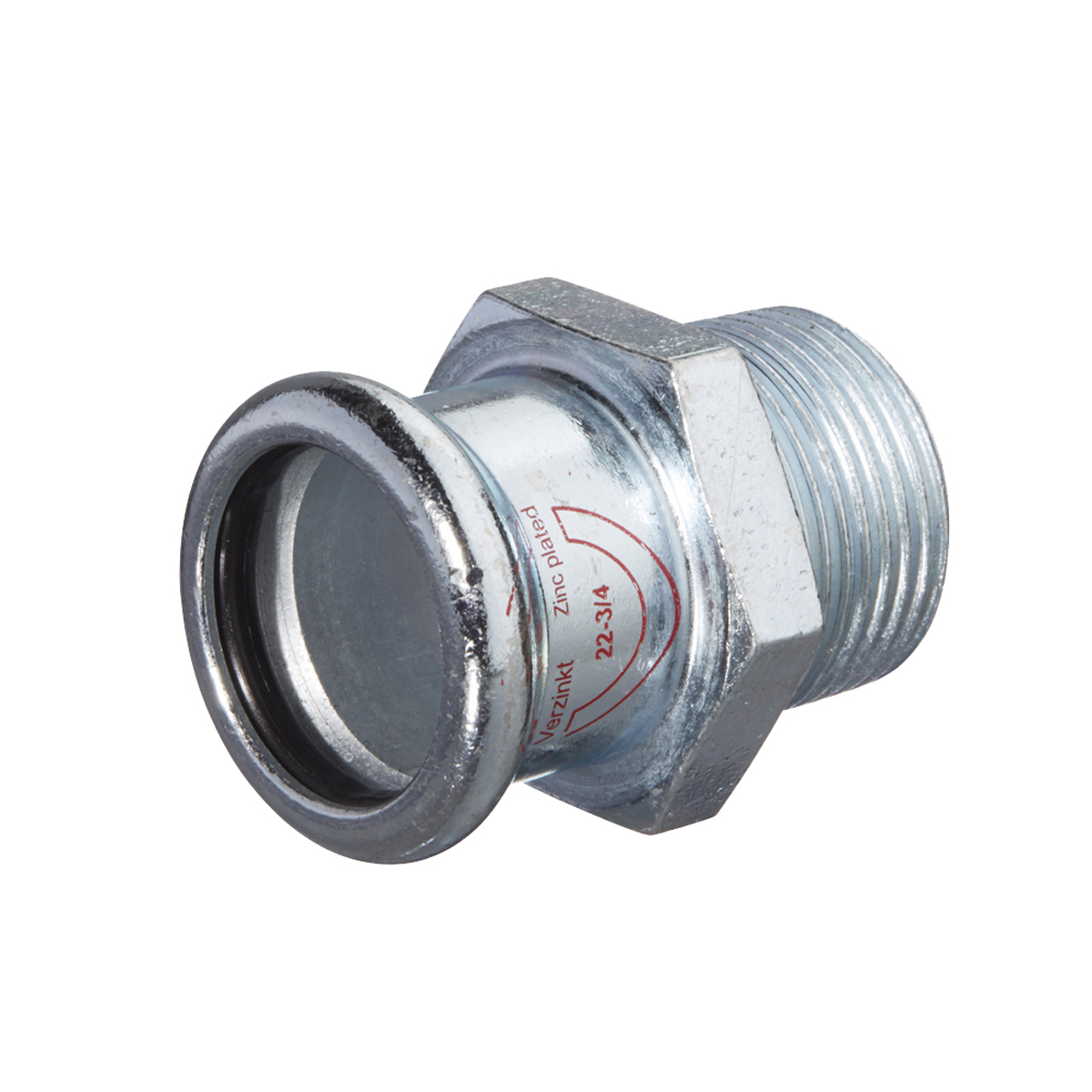 Övergångsmuff 76,1 mm x R65 muff x utv. gänga