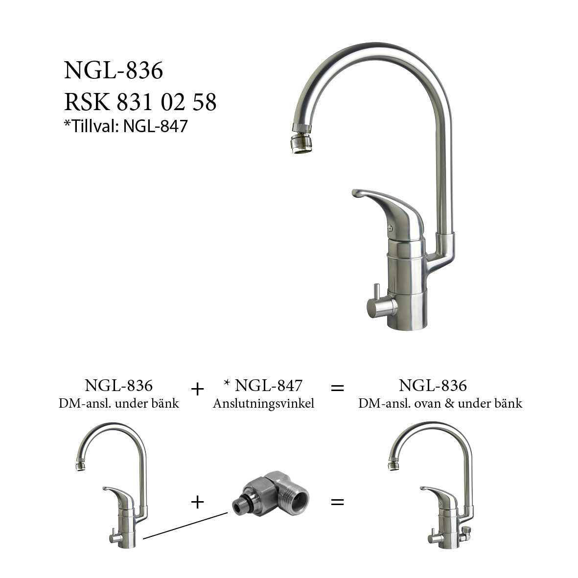 Köksblandare NGL-836 RF