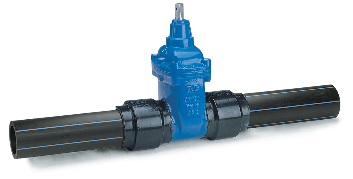 AVK Slussventil DN150/160 Emalj PE