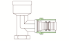 VENTILFÄSTE VENTIL 1 6 MM-RI15 PN10 TAP