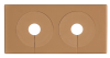 VULKBRICKA BRUN DUBBEL 40 c/c DELBAR 12-22mm