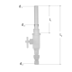 HYCLEEN MÄTSOND G15 DN15 288MM PN16MAXTE