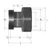 JRG 8360 MUFFANSLUTN ING G25 X G32 (DN20) PN10, TEM