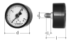 JRG 8109 MANOMETER R 8 (DN8) D = 63MM TEMP MAX +60C