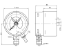 SIGNALMANOMETER R10 0-6 BAR