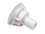 TRÅGADAPTER, KORT 20 MM, VIT 20MM L:47 B:50 H:20
