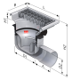 GOLVBRUNN ACO EC218 570X900 S110 PLAST 110 570X900