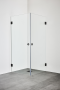 DUSCHHÖRN INFINITY 8 0X80 SVART