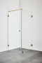 DUSCHHÖRN INFINITY C OMBI 80X80 MÄSSING