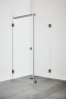 DUSCHHÖRN INFINITY C OMBI 90X80 SVART
