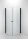 DUSCHHÖRNA SPACE RAK , KNOPP, 80X80