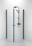 DUSCHHÖRNA SPACE RAK , KNOPP, 90X90