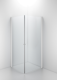 DUSCHHÖRNA SPACE BÖJ D, KNOPP, 80X80