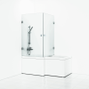 SVEDBERGS HÖRN BAD K LARGLAS 83X83 DUSCH