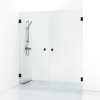 DUBBELNISCH KRISTALL /SVART DUSCHDÖRR 1800X10X2000