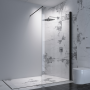 DUSCHVÄGG ARROW WALL HIGH BLACK EDITION 760-780X200
