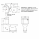 BURLINGTON WC3P5 WC STOL 730X780X454MM