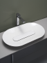 EDGE OVAL GLASERAT S TÅL TVÄTTSTÄLL 700X