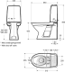 IFÖ SPIRA 6260 WC-ST OL 650X355X860MM (L