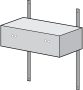 VÄGGHYLLA 600X180X 161MM (BXDXH) FÖR