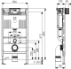 TECEPROFIL WC FIXTUR 98CM WC-FIXTUR H=980MM