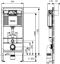 TECE NORDIC BASE FIX TUR G15 H=1120MM
