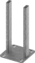 HÖRNFÄSTE TECEPROFIL DUBBELHÅLLARE255X120