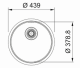 DISKLÅDA ROX 210-38 439X439X170 MM
