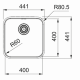 DISKLÅDA SRX 210-40 441X441X171 MM
