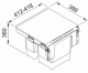 AVFALLSSORTERING SOR TER GARBO 45-2 418X399X360 MM