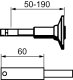 VÄGGFÄSTE Ø19MM & Ø 22MM L= 57-110MM T