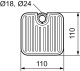 TVÅLHYLLA 90X20MM BXHFÖRDUSCHSTÅ