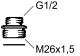 ÖVERG-NIPPEL M26utxG 15ut