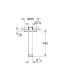 RAINSHOWER TAKDUSCH ARM 142MM DUSCHARM G