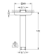 RAINSHOWER TAKDUSCH ARM 142MM DUSCHARM G