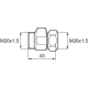 MELLANKOPPLING M26X1 ,5 L=43MM