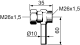 MELLANKOPPLING M26X 1,5