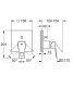 EUROCUBE ETTG UDV.DE LE BADKAR KAR-/DUSCHBL 158MM