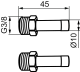 ÖVERGÅNGSNIPPEL ÖVER GÅNGSNIPPEL 10MM X G