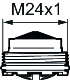 STRÅLSAMLARE M24X1 7,0-9,0L/MINVID3