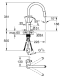 EUROSMART COSMO KÖK DUAL DUSCH G10 223MM PIP