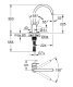 GET ETTGREPP KÖK C-P IP G10 224MM PIP