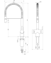 KÖKSBLANDARE ESTETIC G3/8 261X118X451