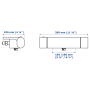 DUSCHBLANDARE BROGRU ND 296 X 105 MM