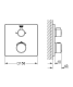 GROHTHERM RES.TERM D USCH KVADR DUSCHBLANDARE 158MM