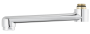 UTLOPPSPIP L150MM 5 LMIN FASTSVÄNGBAR KR