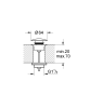 VENTILSATS MED POP UP VENTIL G20 64MM