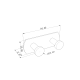 PROFILE LINE HANDDUK SHÄNGARE 44X35X32MM