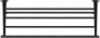 DURAVIT HANDDUKSHYLL A STARCK T610X118X232