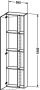 DURASTYLE HÖGSKÅP 5 00X240X1800MM (BXDXH